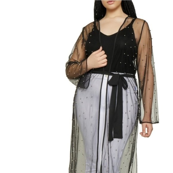 Other - Black Kimono Coverup Brand New